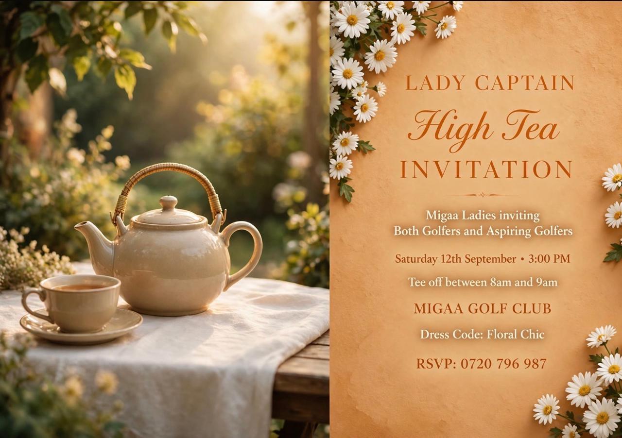 
            LADY CAPTAIN HIGH TEA INVITATION