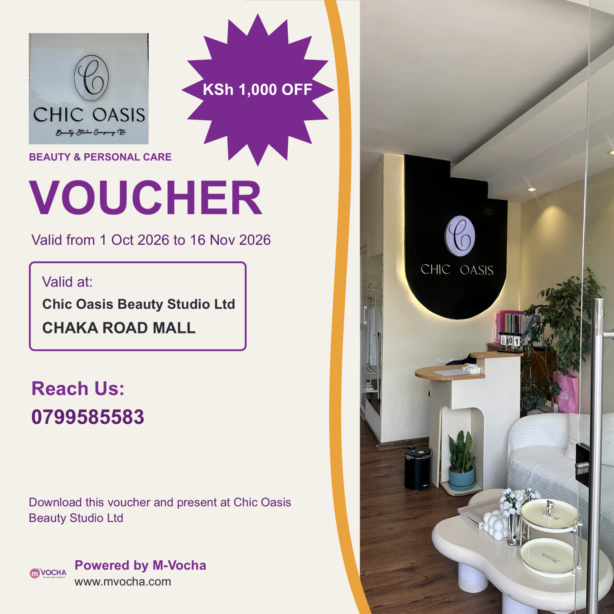Chic Oasis Beauty Studio Ltd